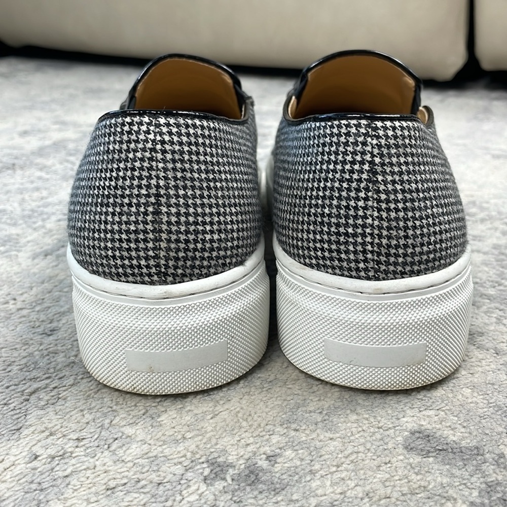 Charlotte Olympia Alex Houndstooth Broken Heart Platform Sneakers Slip On - Picture 5 of 10
